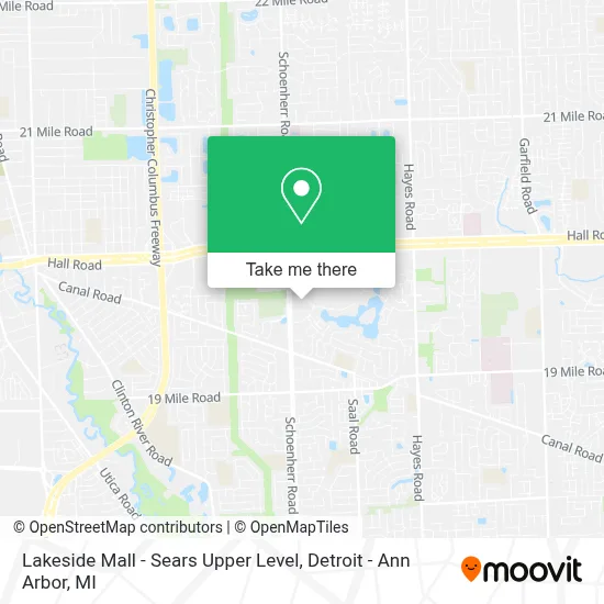 Lakeside Mall - Sears Upper Level map