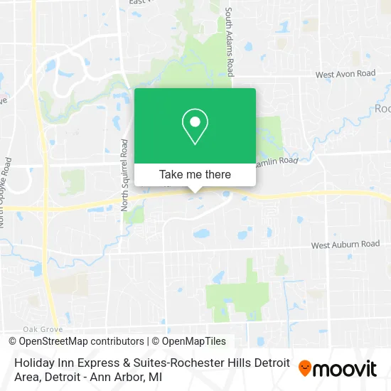Holiday Inn Express & Suites-Rochester Hills Detroit Area map