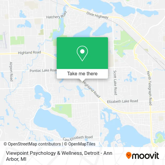 Mapa de Viewpoint Psychology & Wellness