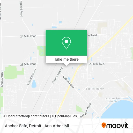 Anchor Safe map