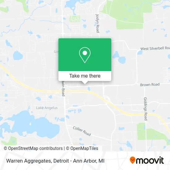 Warren Aggregates map