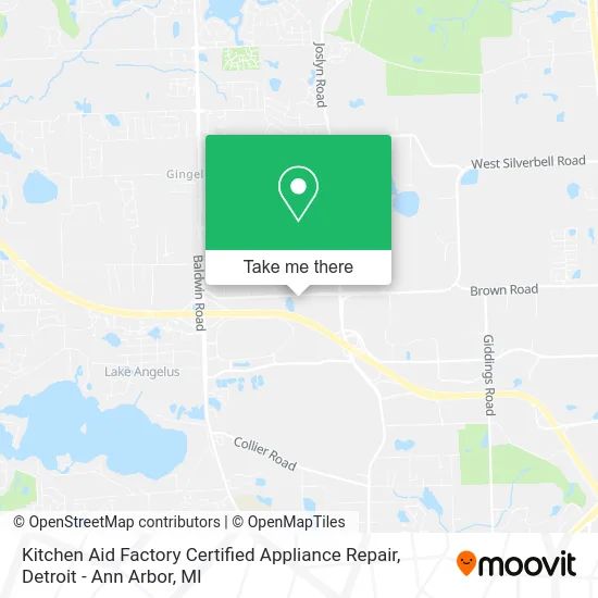 Kitchen Aid Factory Certified Appliance Repair map