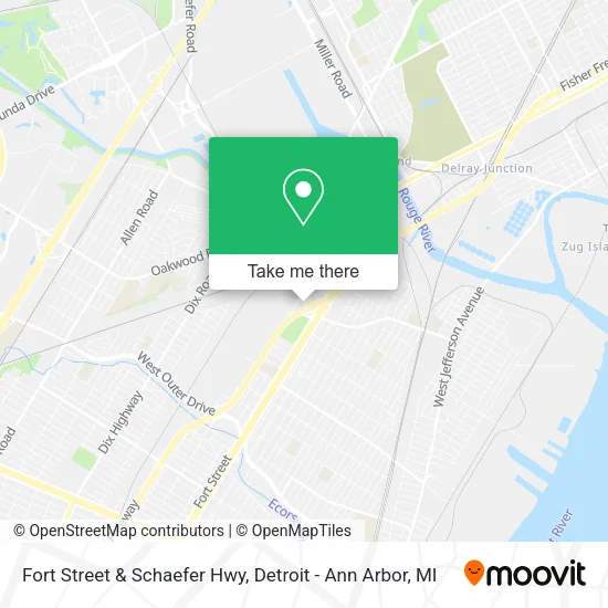 Mapa de Fort Street & Schaefer Hwy
