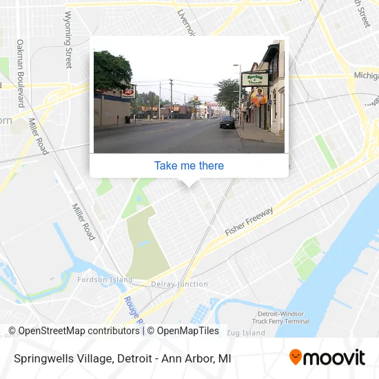 Springwells Village map