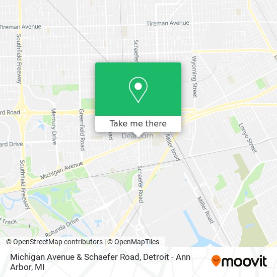 Mapa de Michigan Avenue & Schaefer Road