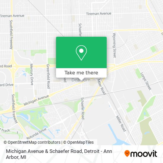 How to get to Michigan Avenue Schaefer Road in Dearborn by Bus