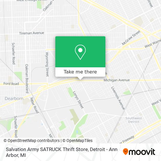 Mapa de Salvation Army SATRUCK Thrift Store
