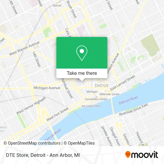 DTE Store map