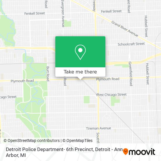 Detroit Police Department- 6th Precinct map
