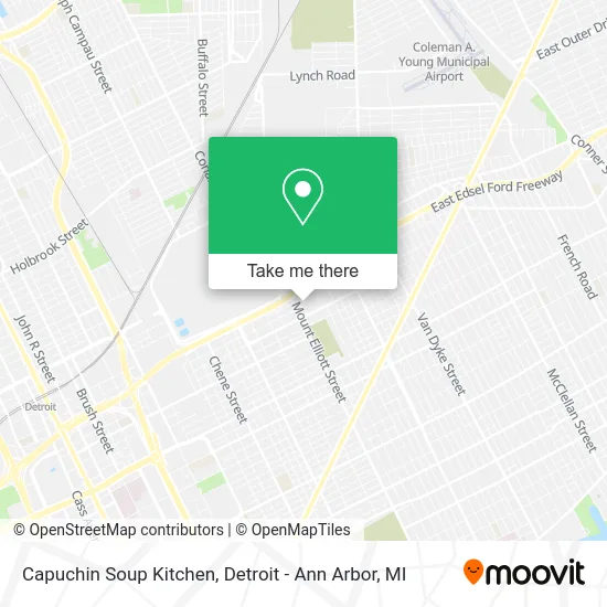 Capuchin Soup Kitchen map