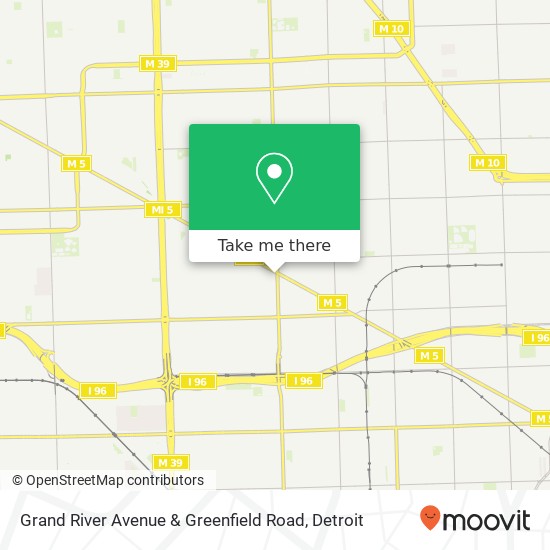 Mapa de Grand River Avenue & Greenfield Road