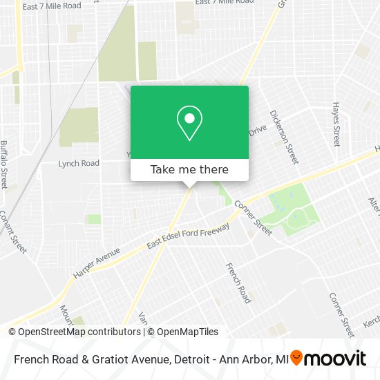 Mapa de French Road & Gratiot Avenue