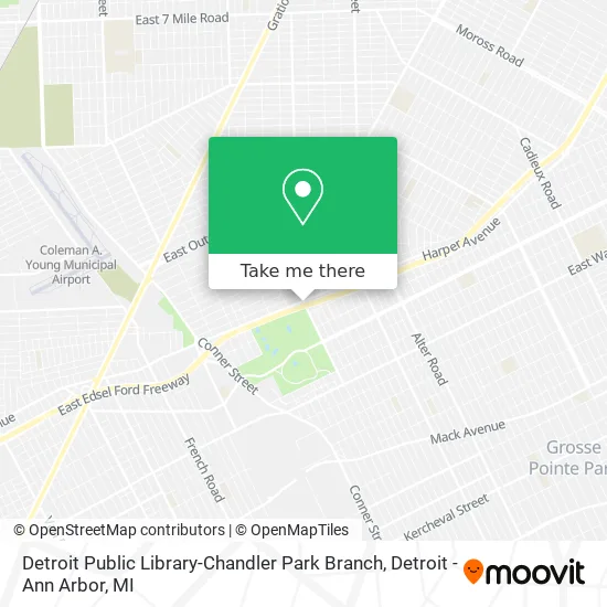 Detroit Public Library-Chandler Park Branch map
