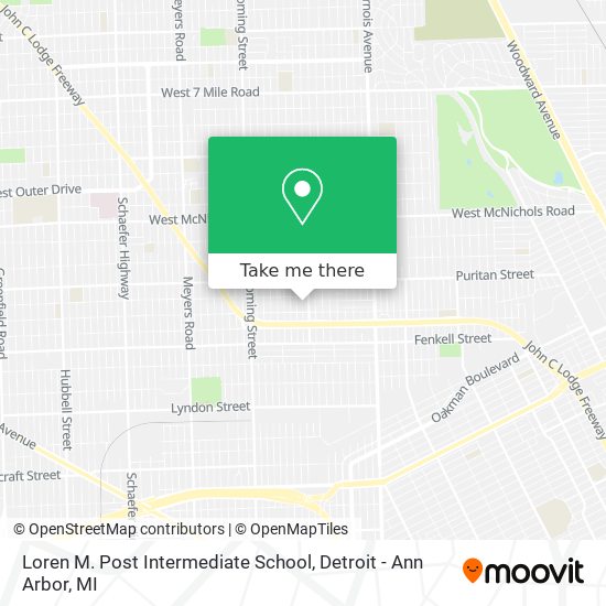 Mapa de Loren M. Post Intermediate School