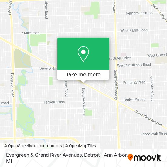 Mapa de Evergreen & Grand River Avenues