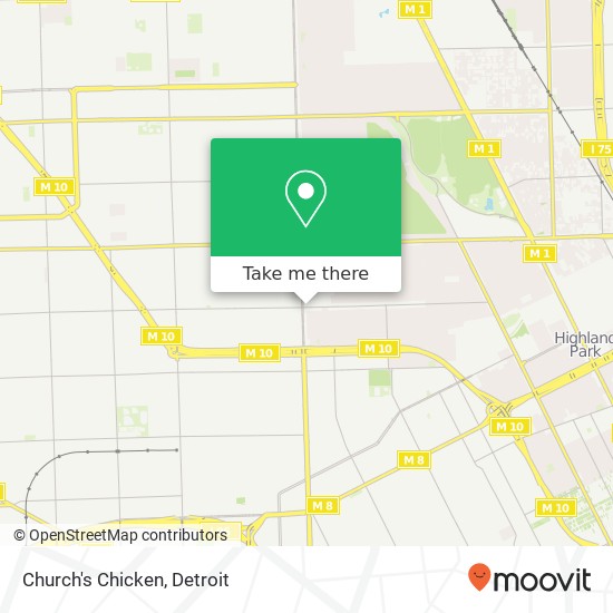 Church's Chicken map