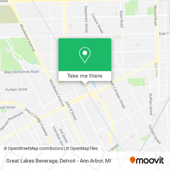 Mapa de Great Lakes Beverage