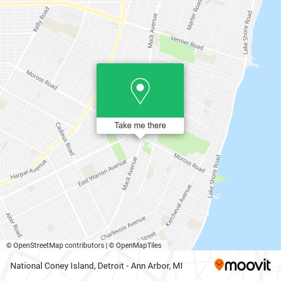 Mapa de National Coney Island
