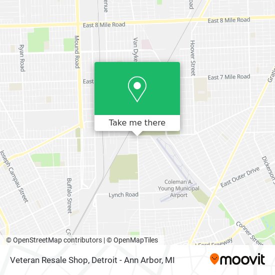 Mapa de Veteran Resale Shop