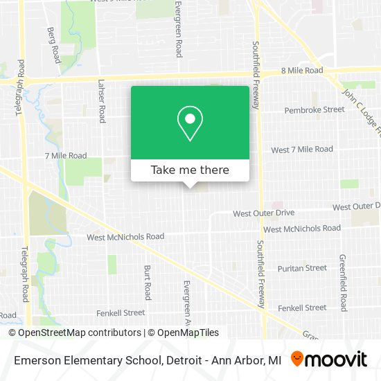 Emerson Elementary School map