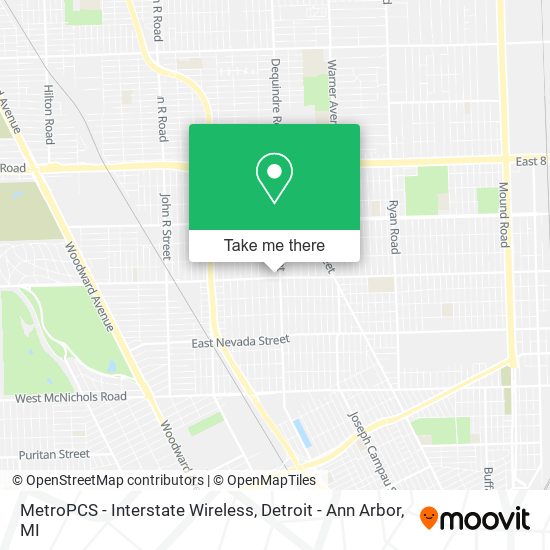 MetroPCS - Interstate Wireless map