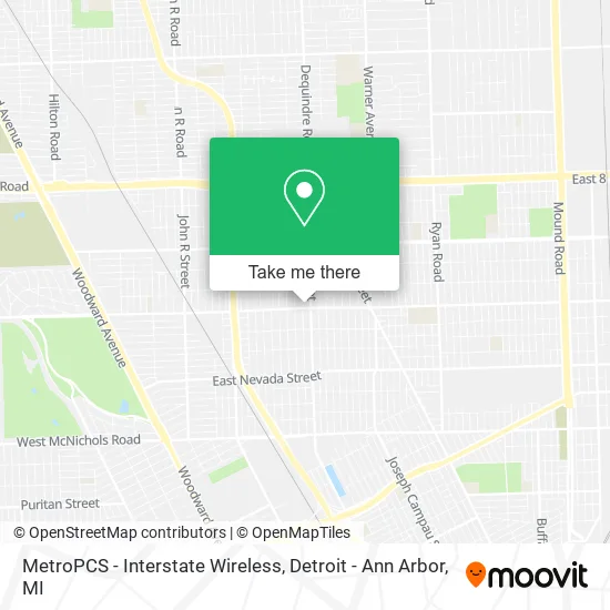 MetroPCS - Interstate Wireless map