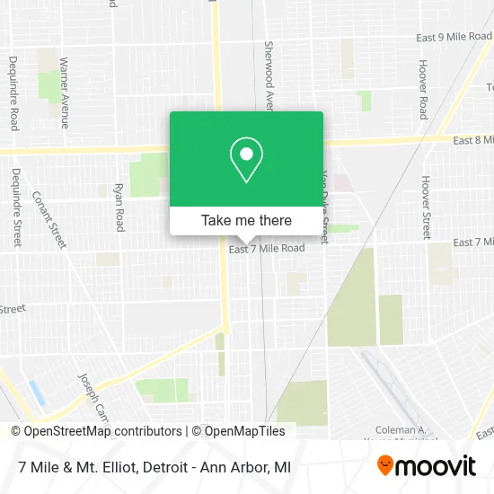 7 Mile & Mt. Elliot map