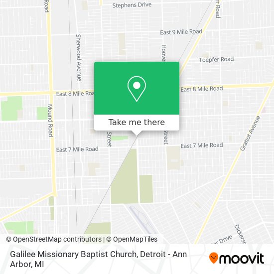 Mapa de Galilee Missionary Baptist Church