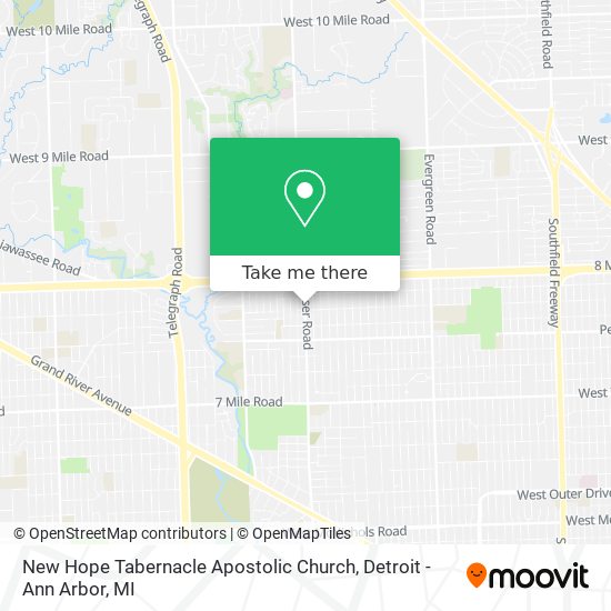 Mapa de New Hope Tabernacle Apostolic Church