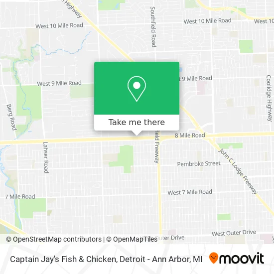 Captain Jay's Fish & Chicken map