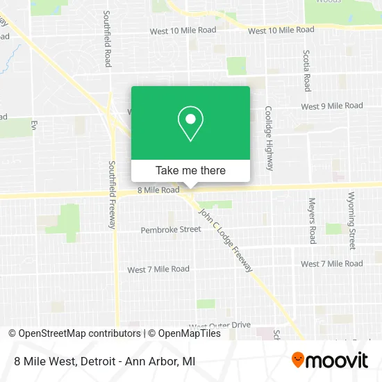 8 Mile West map