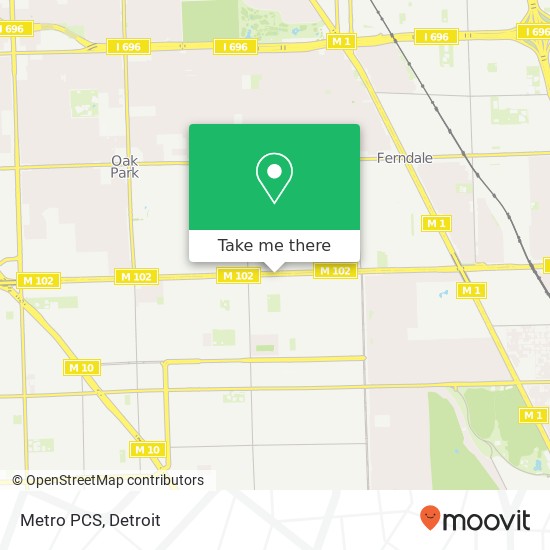 Metro PCS map