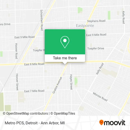 Metro PCS map