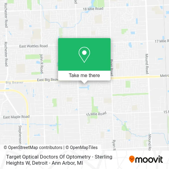 Target Optical Doctors Of Optometry - Sterling Heights W map