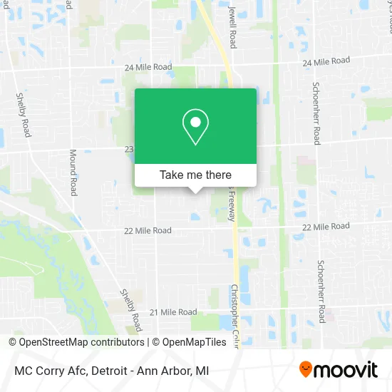 MC Corry Afc map