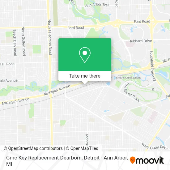 Gmc Key Replacement Dearborn map