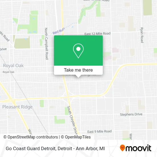 Go Coast Guard Detroit map