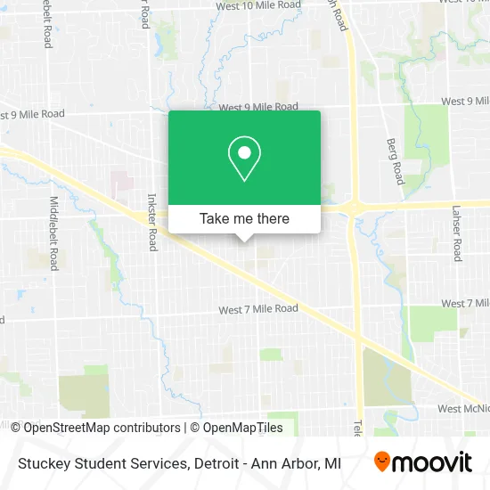Stuckey Student Services map