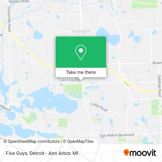 Five Guys map
