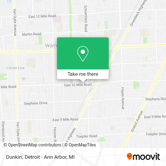 Dunkin' map