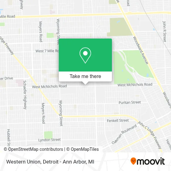 Western Union map