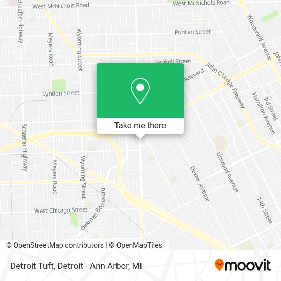 Detroit Tuft map