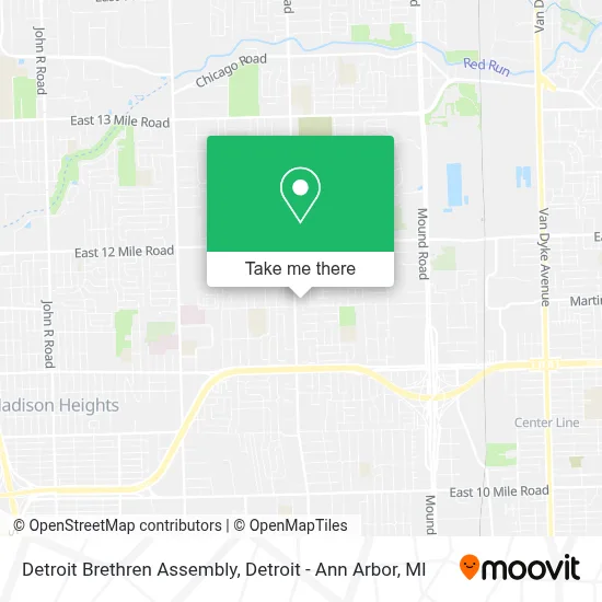 Detroit Brethren Assembly map
