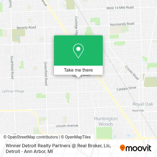 Winner Detroit Realty Partners @ Real Broker, Llc map
