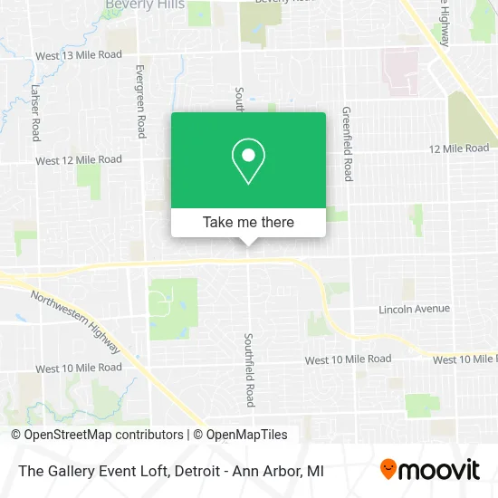 The Gallery Event Loft map