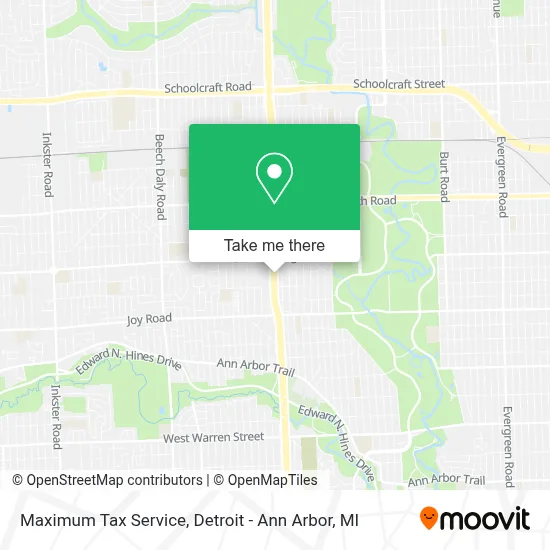Maximum Tax Service map