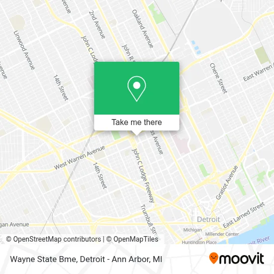 Wayne State Bme map