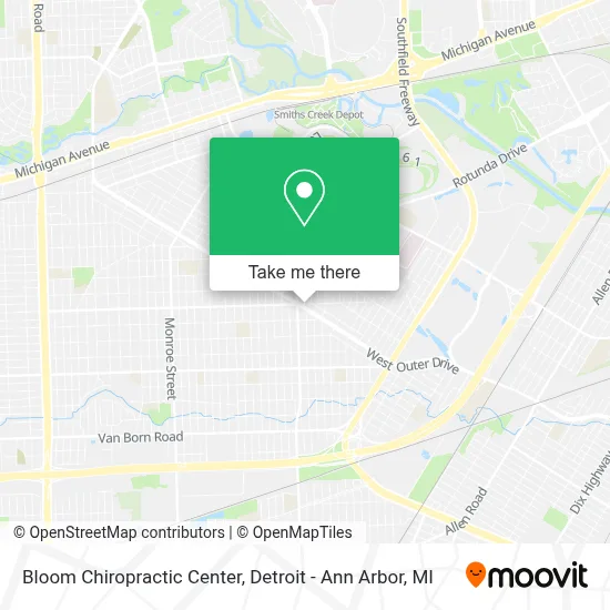 Bloom Chiropractic Center map