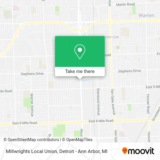 Millwrights Local Union map