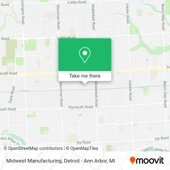 Midwest Manufacturing map